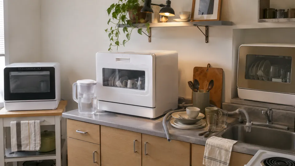 Best Countertop Dishwashers With Built-In Water Tanks for Apartments (2026)